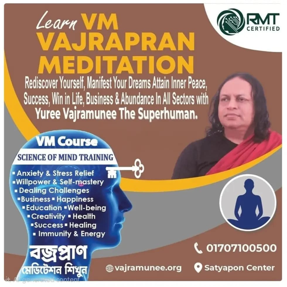 Learn VM Vajrapran Meditation — VM Course, Science of Mind Training