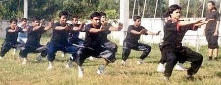 Butthan instructors training outdoors