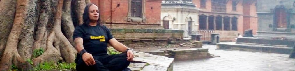 Vajramunee meditating in Kathmandu