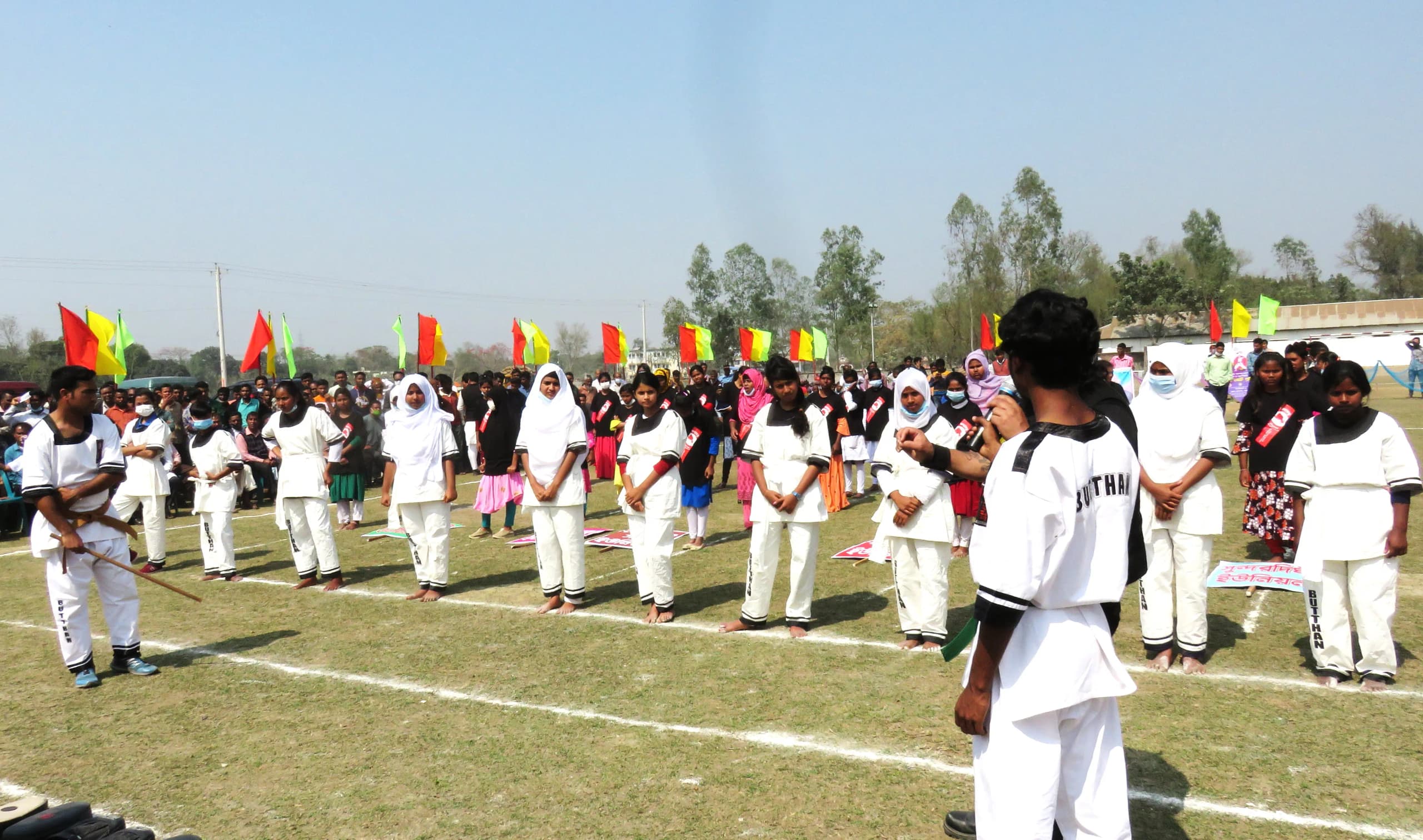 Women's Butthan self-defense training